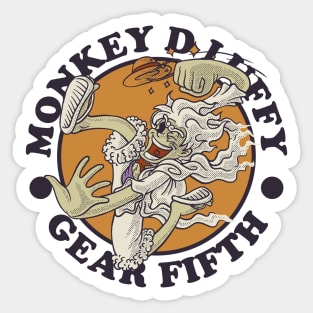 Funny Monkey D Luffy Gear Fifth Sticker